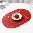 thumbnail image 3 of EIMELI Tapis de Protection de Table à Manger Tapis d'Isolation Facile à Nettoyer Faux Cuir Tapis de Protection de Table Résistant à la Chaleur pour la Maison, 3 of 5