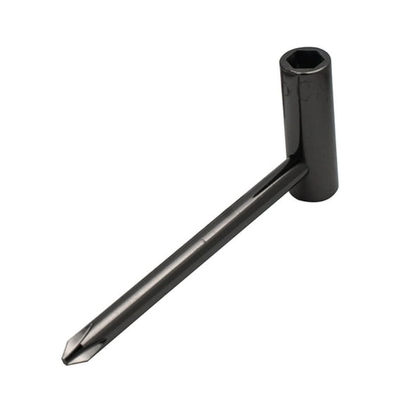BRIGHTFUFU Llave de ajuste de guitarra hexagonal Herramientas de varilla de armadura de metal compatibles para guitarra Taylor (negro)
