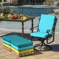 thumbnail image 5 of ARDEN Outdoor Dining Chair Cushion 20 x 20, Pool Blue Leala, 5 of 11