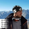 thumbnail image 5 of Soccer Balls Black Winter Neck Gaiter Warmer Face Mask Warm Face Scarf Cover For Cold Weather Outdoor, 5 of 7