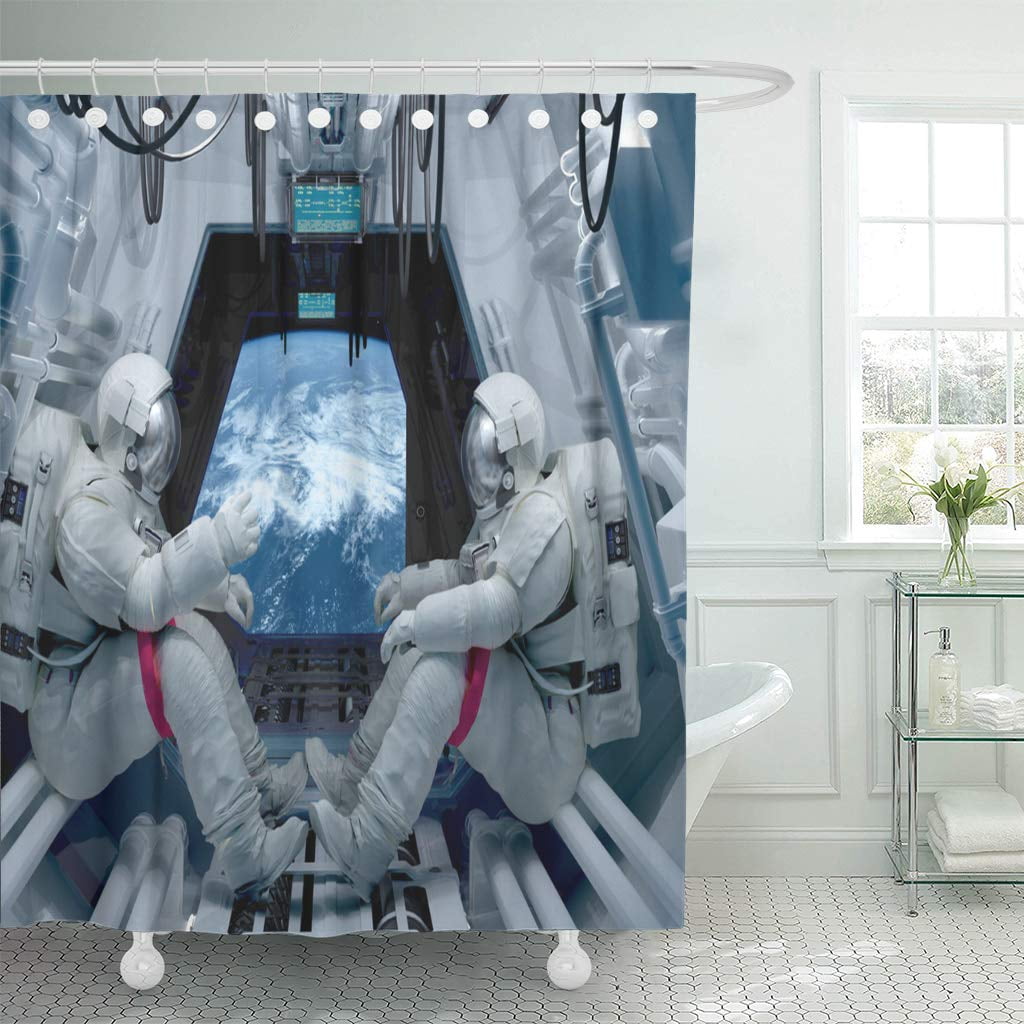 KSADK Space Group Astronauts Inside 3D Render NASA Spaceship Rocket