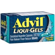 (3 pack) (3 pack) Advil Pain Reliever/Fever Reducer Liqui-Gels, 200 mg, 80 Ct