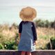 thumbnail image 5 of 52-54 cm circunferencia del sombrero protector solar de verano para niños sombrero para el sol sombrero de paja de encaje conjunto de sombrero para el sol y bolsa de paja, caqui, 5 of 5