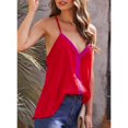 thumbnail image 3 of Uhndy Women's Tank Top Sexy V Neck Camisole Casual Sleeveless Spaghetti Strap Shirts Tops, 3 of 5