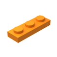 thumbnail image 1 of Placas de Construcción Plwooyur Clásicas Naranja 1x3 100 Piezas, 1 of 4