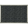 Balt Recycled Rubber-Tak Tackboard 48 x 36 Black w/Aluminum Frame BRT12400