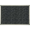 Balt Recycled Rubber-Tak Tackboard 48 x 36 Black w/Aluminum Frame BRT12400