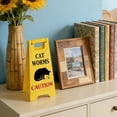 thumbnail image 4 of Cartel de precaución de vómito de gato para amantes de los gatos, decoración de escritorio para el hogar y la oficina, 4 of 5
