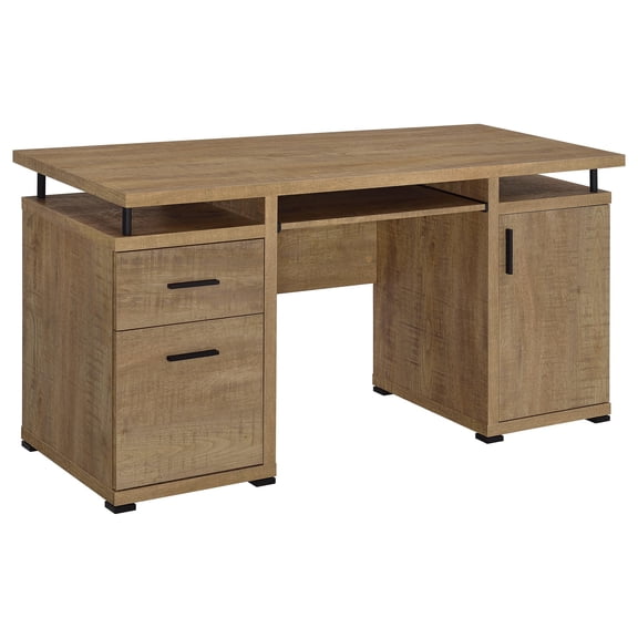 Coaster Tracy 55-Inch 2-Drawer Office Computer Desk, Mango