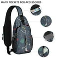 thumbnail image 2 of Chili Sling Backpack with Cute Spicy Red Chili Pepper Print – Water-Resistant Crossbody Shoulder Bag with Adjustable Reversible Strap, Anti-Theft Pocket, Breathable Back, Perfect for Chili, 2 of 2