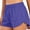 Purple, variant on Women's Sports Running Shorts, Quick-drying And Lightweight Fitness Shorts With Zippered Pockets, Size S-2XL