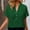 Green, variant on Linen Shirts for Women Blouses Tops Batwing Sleeve Pocket Patched Shirt Work T Shirts Double Layer Wrinkled Fabric Button Down Shirts Cotton Gauze Tops Collared Blouses Loose Fit Coffee Xxl