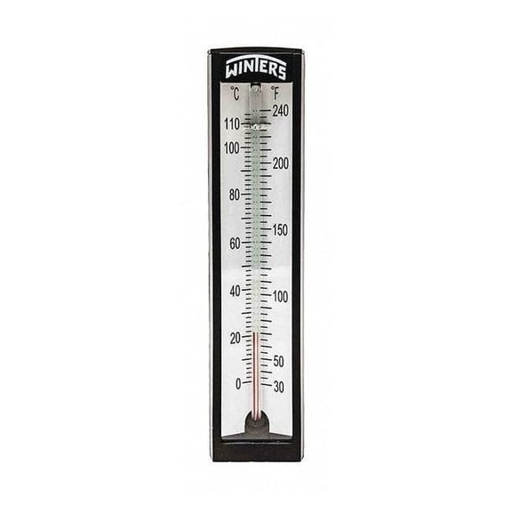 Winters Thermometer, Analog, -40to400 F, 1/2" NPT TAS150LF.