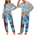 thumbnail image 6 of Blue'S Clues Women Men Pajamas Zipper Onesie Jumpsuit Hooded One Piece Sleepwear, 6 of 8