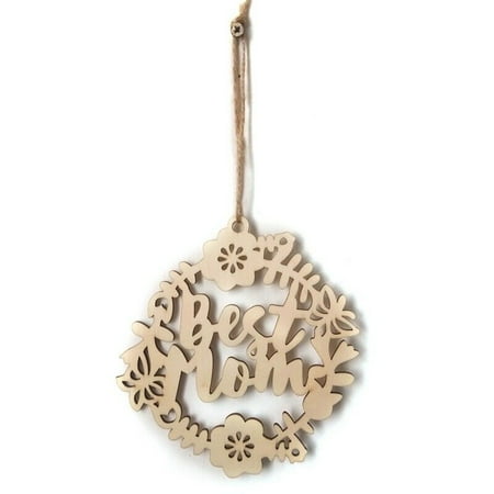 Debbie Mumm Crafts TURNTABLE LAB Happy Mothers Day Best Mum Wooden Flowers Gift Decoration Craft Hot Sale ()