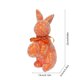 thumbnail image 2 of ddioayh Easter Bunny Ornament Glittery Textured Multi-Expression Simulation Flock Bunny with Satin Bow for Home Garden Patio Outdoor Decor, 2 of 6