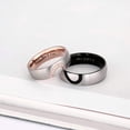 thumbnail image 3 of 6mm Stainless Steel Couples Promise Ring Wedding Engagement Ring, 3 of 5