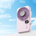 thumbnail image 3 of ICQOVD Personal Cooling Fan Usb Digital Display Cooling Fan 100 Speed Misting Spray, 3 of 8