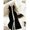 Black, variant on Womens Black Slim Fit Midi Dress, Sleeveless Knit V-Neck Party Dress