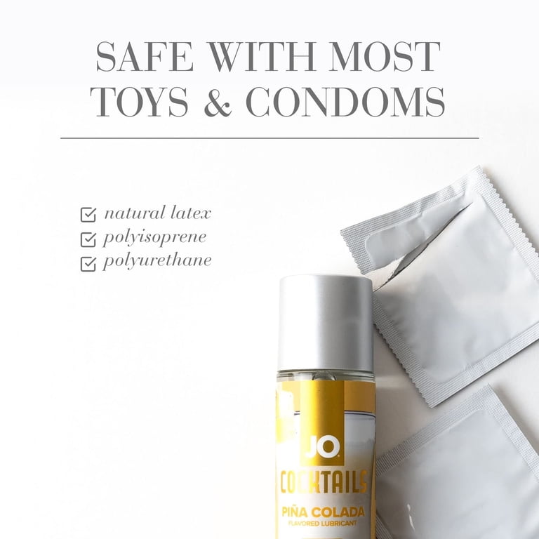 System JO, Pina Colada Flavored Water-Based Lubricant, Latex