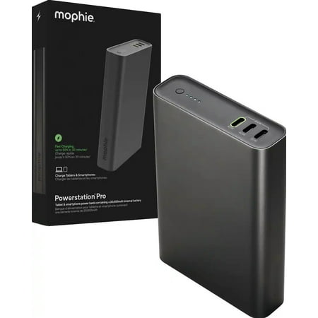 Mophie 45W 3-Port 20,000mah Powerstation Pro Powe Bank USB-C