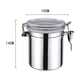 thumbnail image 2 of Tarro de Acero Inoxidable para Almacenar Alimentos | Recipiente Hermético con Tapa de Hebilla y Aro de Silicona | para Almacenar Leche En Polvo, Café y Té | Recipiente Duradero con Acabado Pulido a E, 2 of 2