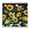 Sunflowe, variant on Boho Elastic Fitted Tablecloth - Square Table Cover with Snug Fit, Windproof & Wrinkle-Free - Floral Vintage Tribal Folk Style for Outdoor Picnic, Dining (36x36 Inches)
