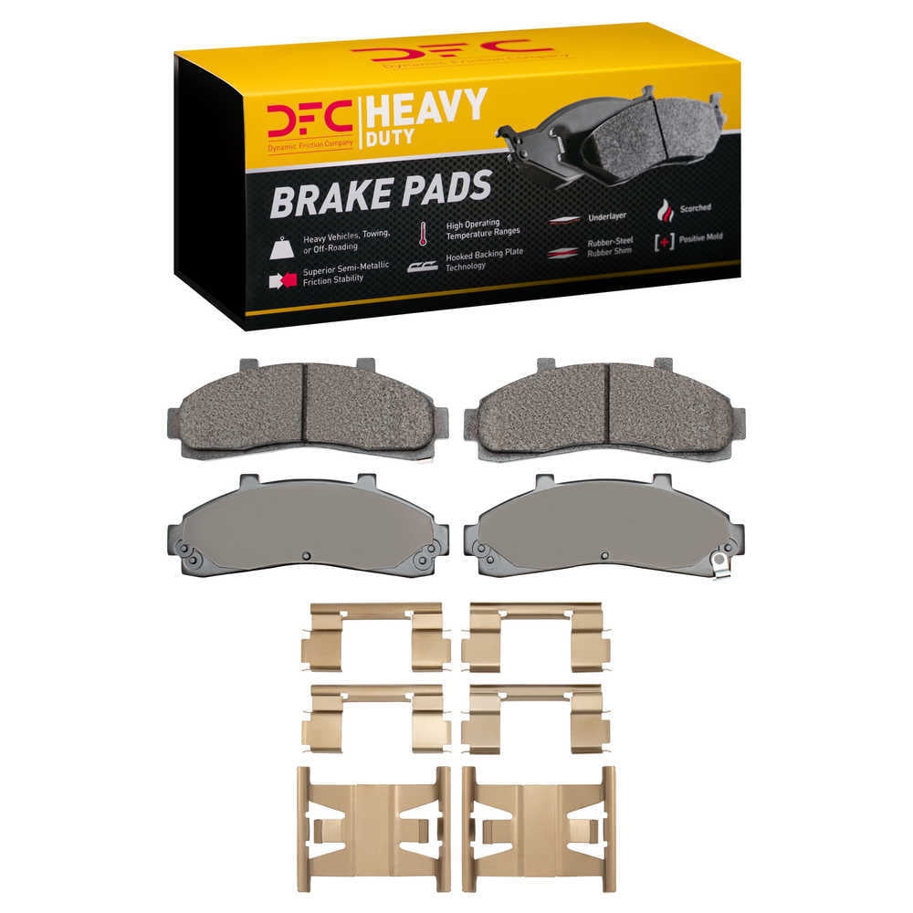 Dynamic Friction Company 1214-0652-01 DFC Heavy Duty Pads and Hardware Kit