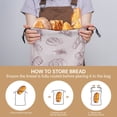 thumbnail image 4 of NiHome 2PCS Reusable Bread Storage Bags for Homemade Bread, 17"x12" Large Capacity Double-Layer Protection with Waterproof & Oil-Resistant Lining, Food-Grade for Sourdough, Buns, Croissants, Pretzels, 4 of 8