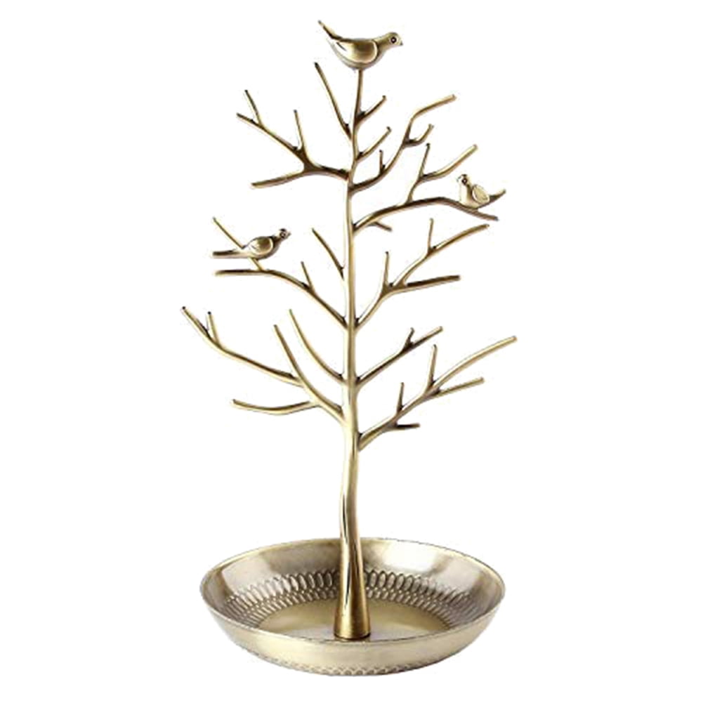 Antique Birds Tree/Earring Necklace Bracelets Jewelry Storage Holders/Hanging/Organiser/Rack/Tower Clothin Jewellery Display/Stand Antique Bronze 