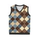 thumbnail image 3 of Camiseta sin mangas con cuello en V para hombre, estilo informal, con estampado vintage, permeable al trabajo y cuello en V., 3 of 5