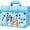 Bluey, variant on Monster Jam Kids Duffle Bag Truck-Themed Travel Gym Bag with Adjustable Shoulder Strap, Mesh Side Pockets & Zipper Pocket