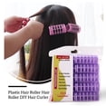 thumbnail image 1 of 1 Ensemble de Boucleur de Cheveux Style Poisson Opération Couleurs Assorties Rouleau de Coiffure pour Cheveux Courts Moyens Violet, 1 of 5