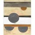 thumbnail image 2 of Schick, Mike 26x32 White Modern Wood Framed Museum Art Print Titled - Stripes and Circles Neutral, 2 of 4