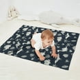 thumbnail image 2 of Gray Dinosaurs Exotic Leaves Blanket,Comfortable Soft Flannel Throw Blanket,All Season,Warm Lightweight Blankets for Sofa Bed Couch Living Room Chair,30"x40", 2 of 4