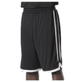 thumbnail image 1 of Reversible Basketball Shorts, Black & White - Medium, 1 of 1