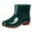 Green, variant on XIMIN Short Rain Boots for Womens Ankle Water Proof Rainboot Slip On Garden Boot Ladies Rubber Outside Work with Comfort for Outdoor Fishing Hiking Camping Work