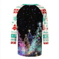 thumbnail image 5 of LEKWK Womens 3/4 Sleeve T Shirts Xmas Raglan Crew Neck Tops Christmas Tunic for Women Vintage Christmas Party Tops for Women 2025, 5 of 5