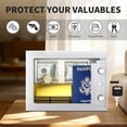 thumbnail image 3 of Small Safe Box - Key Lock Coffre Fort Steel High  Safety Box, 0.23 Cubic  Safes for /Office/Hotel, Small  Safe Box for     Passport White, 3 of 6