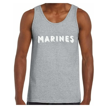 Marine Corps Tank Top Men Awkward Styles Marines Tank Top for Men Military Sleeveless Shirt Men's Marines Tank Workout Clothes Marines Training Shirt Marines Gifts for Him ()
