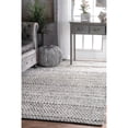 thumbnail image 2 of nuLOOM VEME01A-406 Natosha Indoor/Outdoor Chevron Striped Silver 4' x 6' Area Rug, 2 of 2