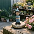 thumbnail image 2 of ICERUN Garden Gnomes,Resin Gnome Elf Nurse Garden Decor for Outside,Sun Resistant Dwarf Outdoor Statues,Style1, 2 of 7