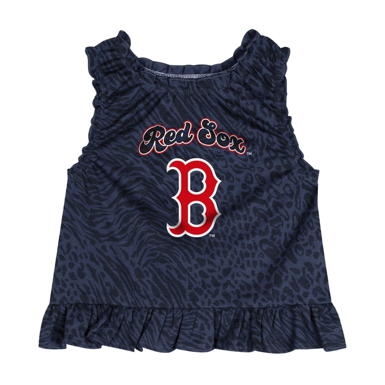 boston red sox dress Girls Toddler Fanatics Red Boston Red Sox Sweet Catcher V-Neck Dress