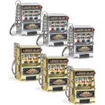 thumbnail image 1 of 6 Pcs Keychain Toys Slot Machine Key Chain Fun Car Jewelry Key Chain Kids Funny Gag Toys, 1 of 4