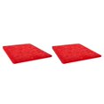 thumbnail image 4 of Injueey Alfombra de dormitorio para sala de estar, alfombra antideslizante, alfombra de pelo largo para Yoga, alfombra para mesita de noche, Rojo 40*60cm 2piezas, 4 of 6
