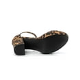 thumbnail image 3 of BLISSFUL STEP Women's Platform Ankle Strap Chunky High Heel Sandals Leopard (Size 10), 3 of 7