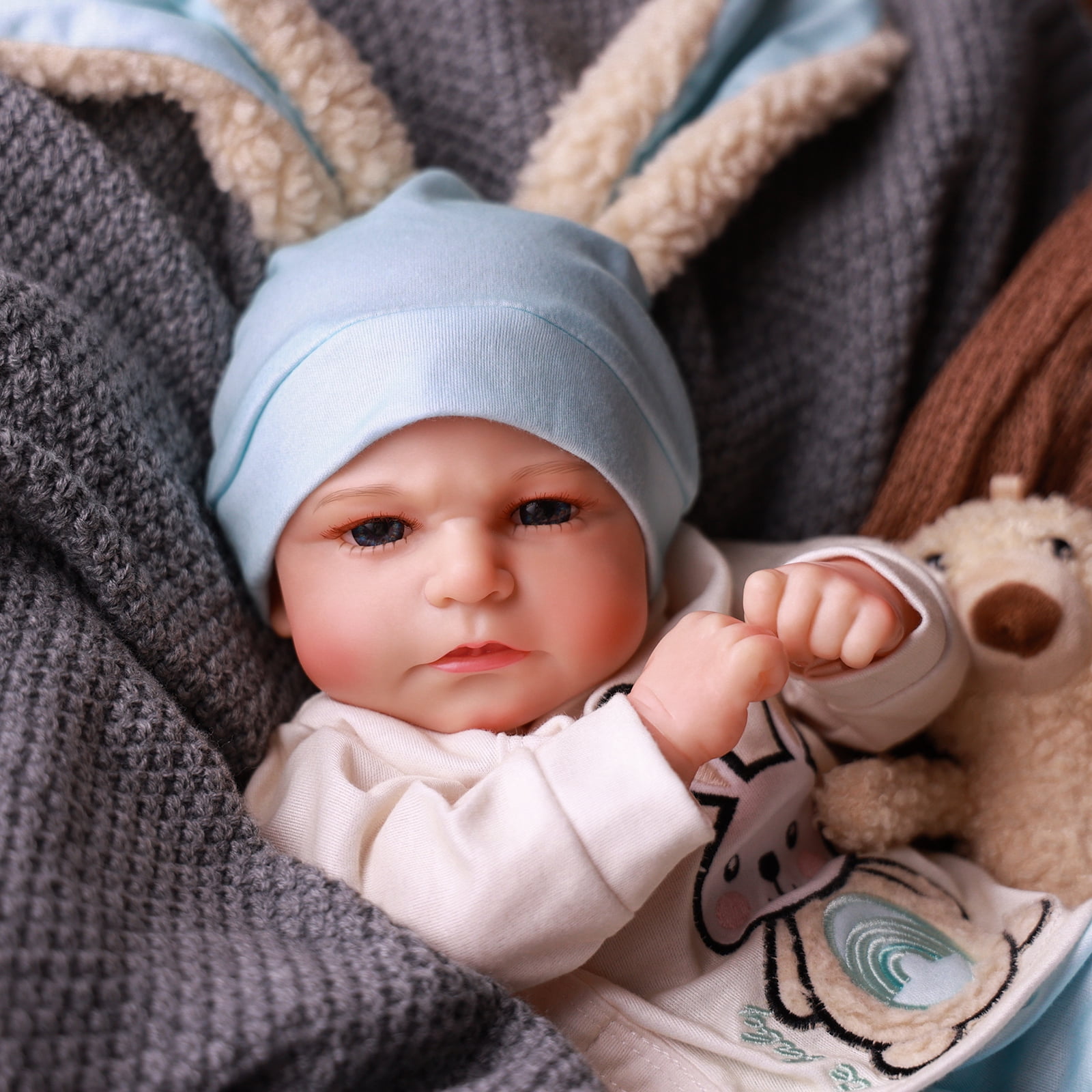 RSG Lifelike Reborn Baby Dolls 20 inch Soft Cloth Body Baby Dolls Adorable Playful Real Life Baby Dolls with Gift Box for Kids Age 3+