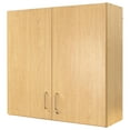 thumbnail image 4 of Tot Mate 4 Section Wall Cabinet Lockable Classroom Storage, Maple, 37"W x 14 1/2"D x 36 1/2"H, 4 of 8