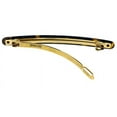 thumbnail image 4 of French Amie Skinny Lean Black Rounded Edges Handmade Hair Clip Barrette, 4 of 31
