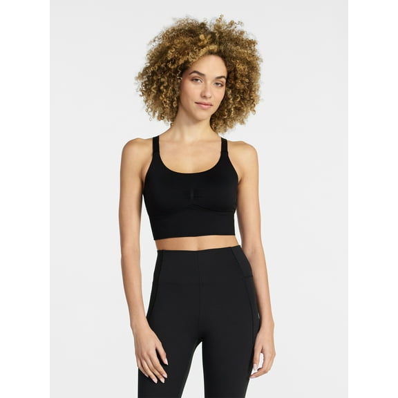 Avia Women's Longline Low Impact Sports Bra, Sizes S-XXXL